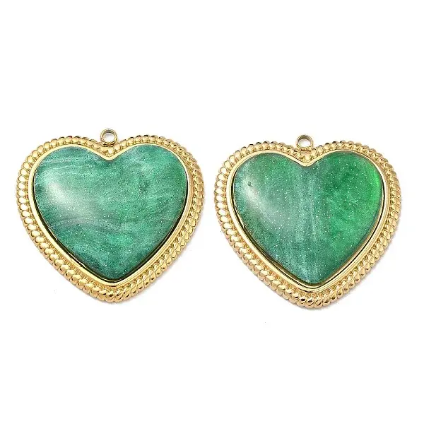 304 Stainless Steel Resin Pendants