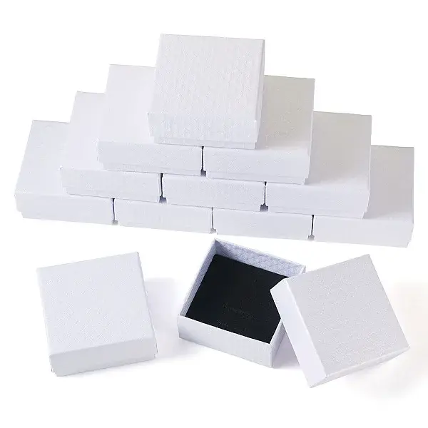 Rhombus Textured Cardboard Gift Storage Boxes