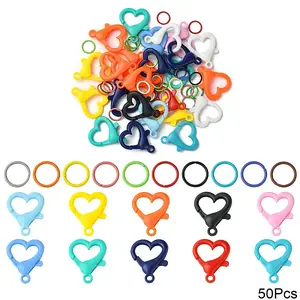 25Pcs Acrylic Lobster Claw Clasps