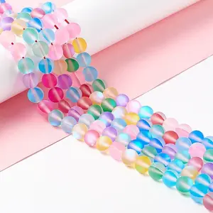Synthetic Moonstone Beads Strands