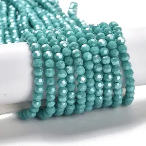 Electroplate Opaque Glass Beads Strands