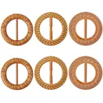 6Pcs 3 Styles Plastic Buckles