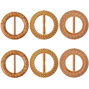 6Pcs 3 Styles Plastic Buckles