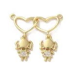 Brass Pave Cubic Zirconia Pendants