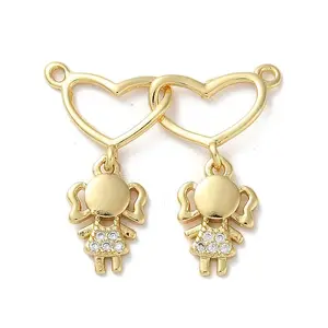 Brass Pave Cubic Zirconia Pendants