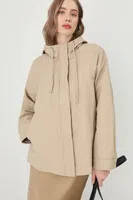 Parka Medicine dámská, béžová barva, přechodná, oversize