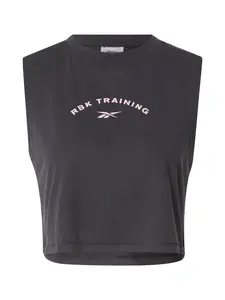 Reebok Športový top  ružová / čierna