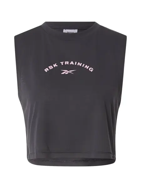 Reebok Športový top  ružová / čierna