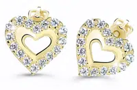 Cutie Jewellery Srdíčkové náušnice Z60213-30-10-X-1