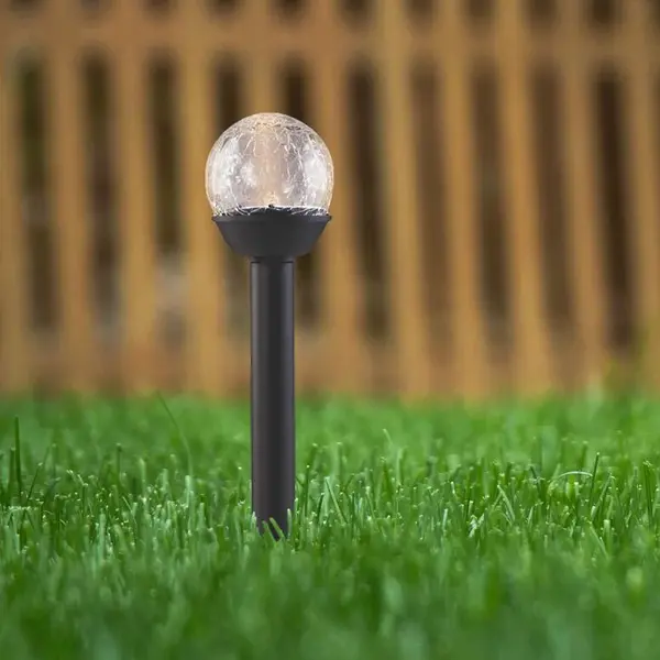 Solárna lampa KULKA 6CM RGB VO0656