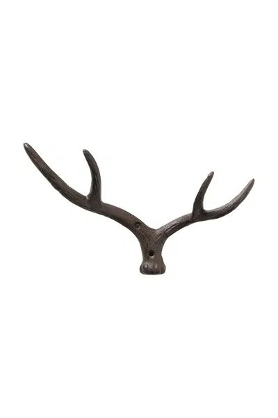 Nástěnný věšák na oblečení Boltze Antler 17 cm černá barva