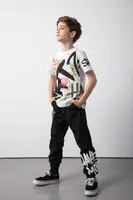 Dětské tepláky Coccodrillo černá barva, SPORTS BOY JUNIOR