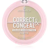 essence CORRECT & CONCEAL paleta korektorov pre zjednotenie farebného tónu pleti 4.4 g
