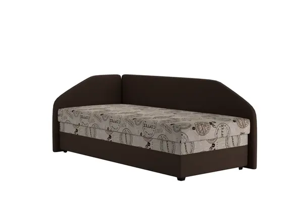 Válenda Turi Rozměr: 90 x 200 cm, Matrace: Alena, látka: Trinity 8/ Coffee