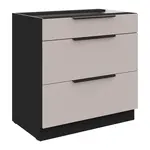 Spodní skříňka Arona 80 D 3S BB - Premium Box Barva korpusu: Černá, Barva dvířek: Kašmír