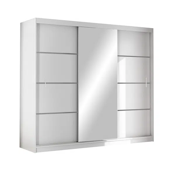 Šatní skříň Vista Barva korpusu: Bílá, Rozměry: 250 cm