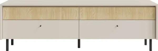 Televizní stolek Malta ML9 Barva korpusu + barva dveří: Pískově béžová / Dub olejovaný