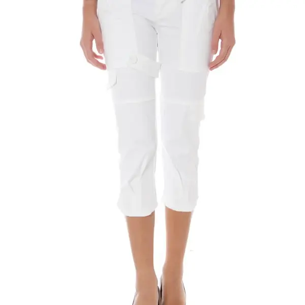 Bílé dámské kalhoty Pinocchietto