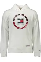 Bílá mikina Tommy Hilfiger s kapucí