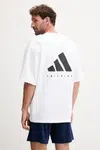 Tréninkové tričko adidas Performance POWER pánské, bílá barva, JV9683