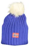 Modrá čepice s norskou vlajkou