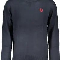 GIAN MARCO VENTURI MEN'S BLUE SWEATER