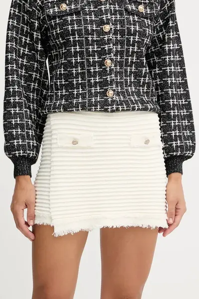 Kraťasy Guess MALINA dámské, béžová barva, high waist, W5YD1R Z0201