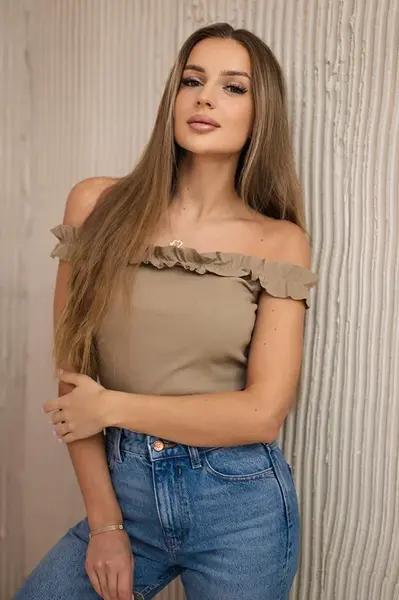 Halenka bez ramen s volány velbloudí