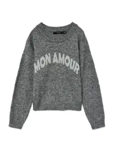 VERO MODA Sveter 'VMAmoremio'  svetlosivá / sivá melírovaná