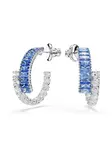 Swarovski Náušnice 'Matrix'  modrá / priehľadná