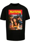 Merchcode Tričko 'Pulp Fiction Poster'  béžová / žltá / karmínovo červená / čierna