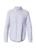 Hailys Blúzka 'Je44tte'  svetlomodrá / biela