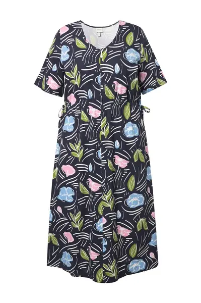 Ulla Popken Šaty  svetlomodrá / svetlozelená / ružová / čierna