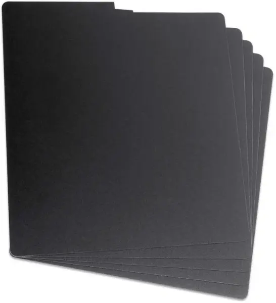 Glorious Vinyl LP Divider Set Black (6 pcs.)