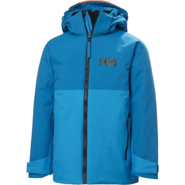 Helly Hansen JR TRAVERSE JACKET Detská lyžiarska bunda, modrá, veľkosť