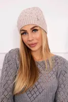 marka niezdefiniowana Fleecová čepice Roma K224 light beige