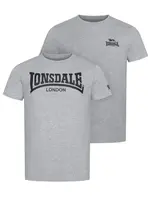 Lonsdale Herren T-Shirt normale Passform Doppelpack
