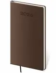 Diář 2026 týdenní kapesní A5 Soft - hnědá