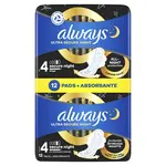Always Nočné hygienické vložky Ultra Extra Night Protection 12 ks