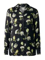 MEXX Blúzka  hrdzavohnedá / svetlozelená / čierna / biela