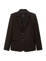 MANGO Blejzer 'Bergen'  tmavohnedá