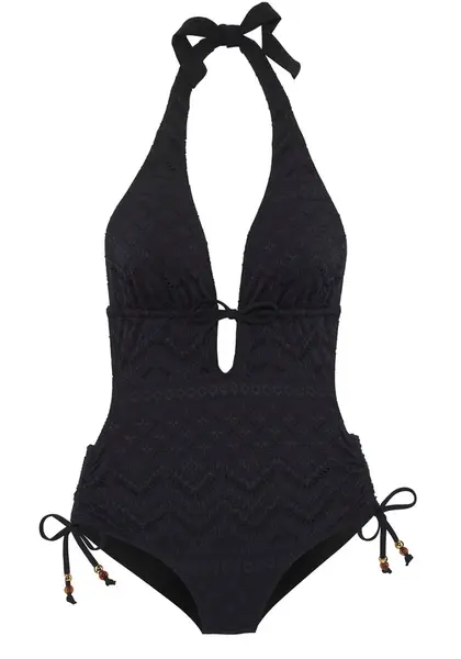 LASCANA Jednodielne plavky  čierna