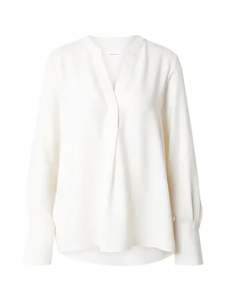 SEIDENSTICKER Blúzka 'Schwarze Rose'  šedobiela