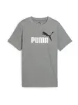 PUMA Tričko 'Essentials No.1'  sivá melírovaná / čierna / biela