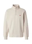LEVI'S ® Mikina 'Original Housemark Quarter-Zip Pullover'  krémová