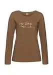 LASCANA Tričká na spanie  hnedá / zlatá