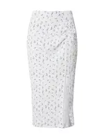 ABOUT YOU Sukňa 'Larissa'  svetlomodrá / tmavomodrá / biela