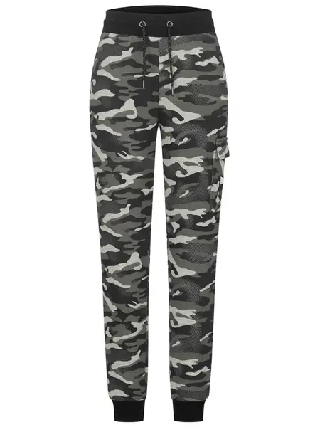 LONSDALE Nohavice 'COLLYHURST'  sivá / čierna / biela