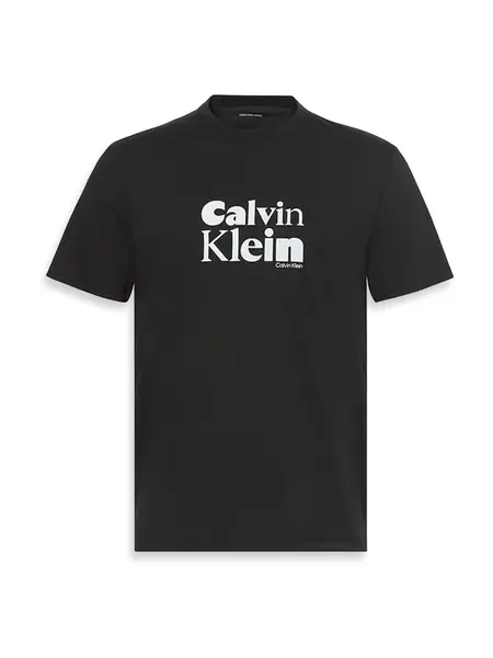 Calvin Klein Tričko  čierna / biela