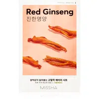 Missha Airy Fit Red Ginseng plátýnková maska s hydratačním a revitalizačním účinkem 19 g